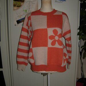 Orange Pink Sweater M